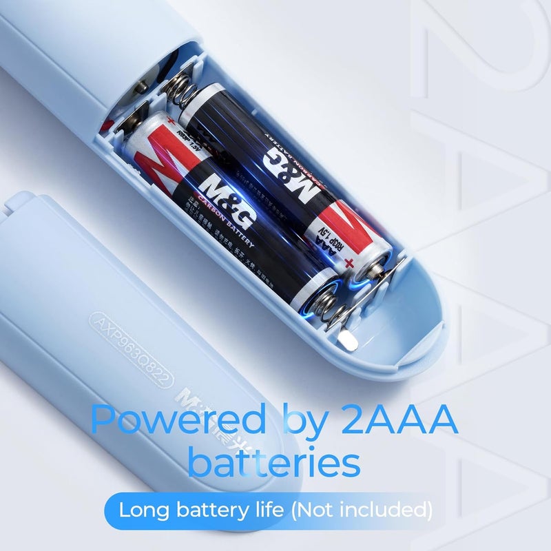 MG Electric Eraser for Artists, Rechargeable 60 Eraser Refills, Automatic Portable Plastic Pen, Requires 2 AAA Batteries (Not Included), Battery Operated for Drafting, Sketching, Painting (Blue) - Image 5